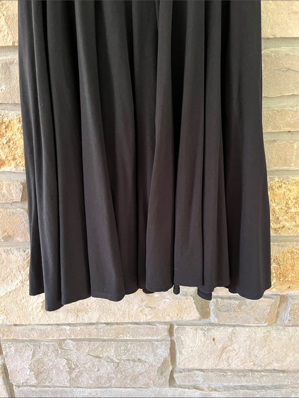 J. Crew Black A-line fold over waist skirt size large - Picture 4 of 11